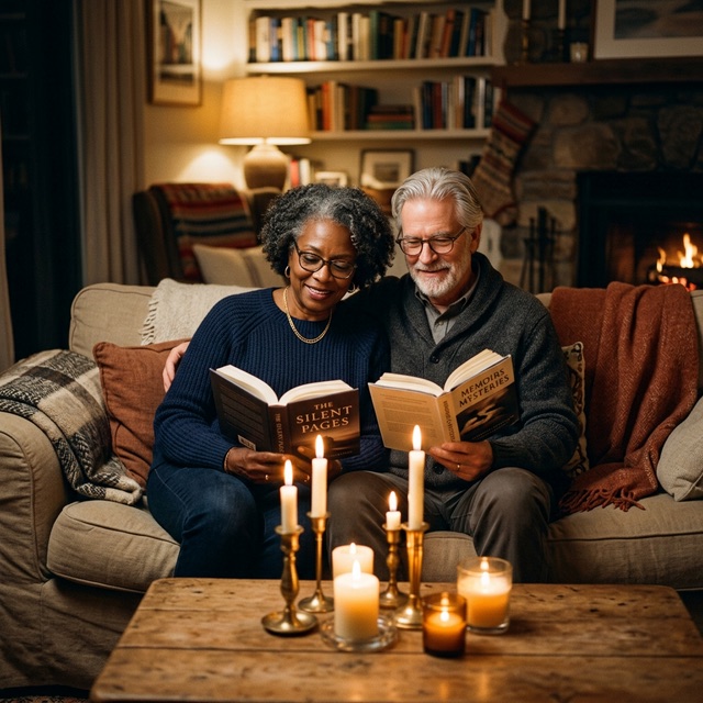 Reading aloud by candlelight