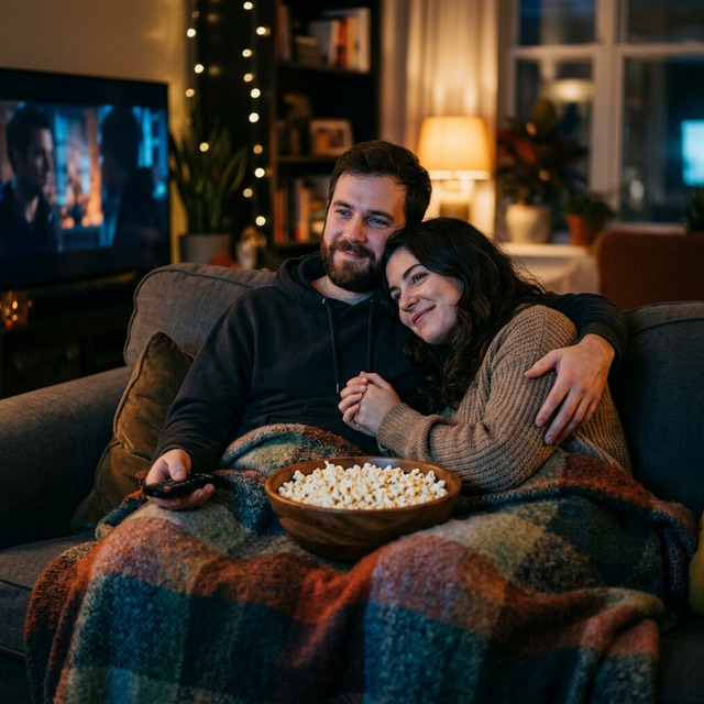 Watching an old favorite film together